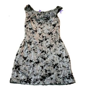 Frederick's of Hollywood vintage 90s dress, low back mini fitted